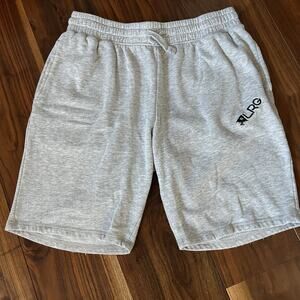 LRG Mens Gray Heather Elastic Waist Pockets Comfort Fleece Sweat Shorts Size M